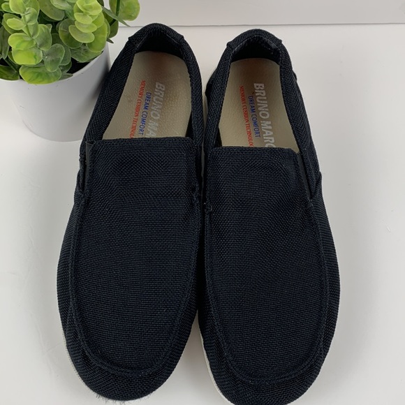 Bruno Marc black cavas slip on shoes - Picture 4 of 9